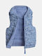 Kids Casual Short Hooded Blue Jacket