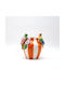 Eurolamp Dekorative Vase Keramik Mehrfarbig 17x14xHöhe 18,2cm