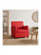 Relax Armchair Red 70x79x78cm