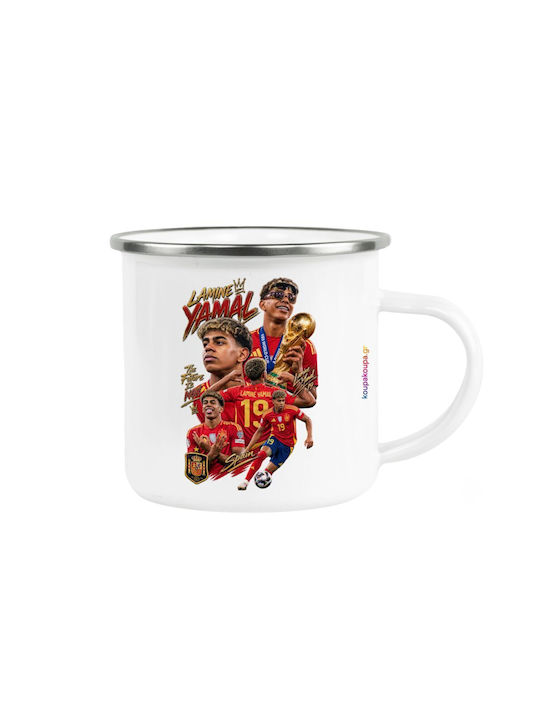 Koupakoupa Lamine Yamal Metallic White Mug 360ml