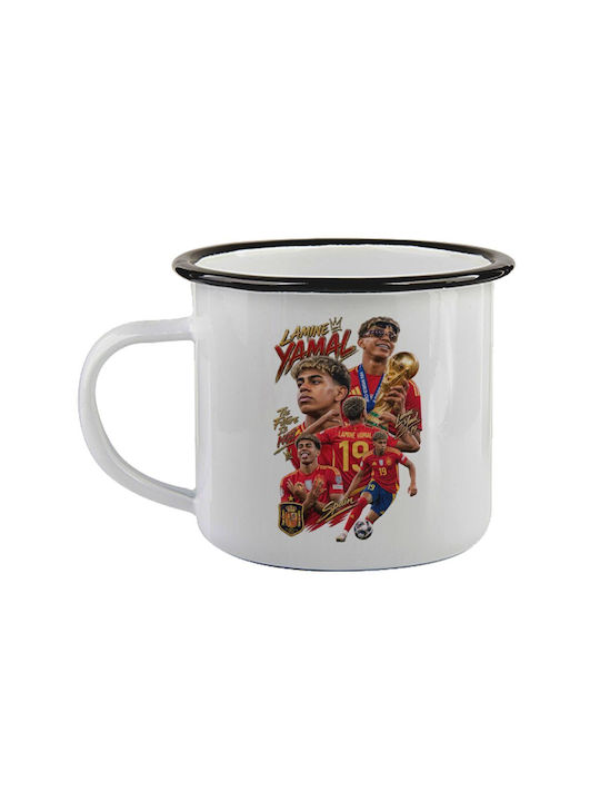 Koupakoupa Lamine Yamal Enamel Mug Black 360ml
