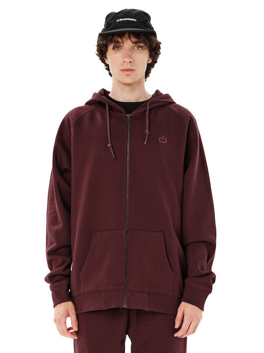 Emerson Geacă cu glugă Burgundy