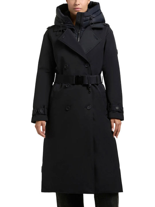 Damen Jacken Für Winter Port Blau