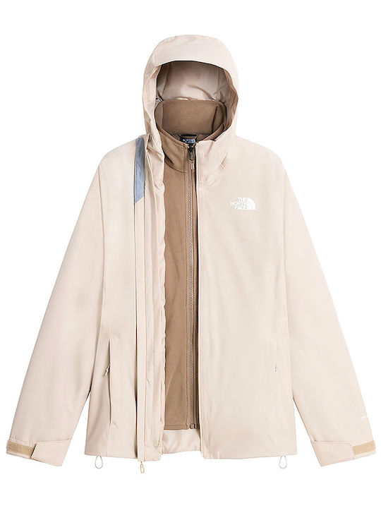The North Face Quest Triclimate Αθλητικό Μπουφάν Μπεζ