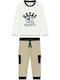 Kids Set with Pants Summer 2 Pieces White