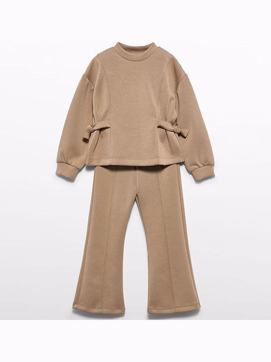 Kids Set with Pants Winter 2 Pieces Brown