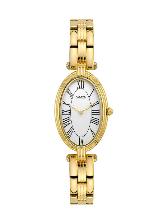 Breeze Women's Battery Watch with Gold Steel Br...
