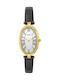 Breeze Digital/Analog Women's Battery Watch with Black Leather Strap
