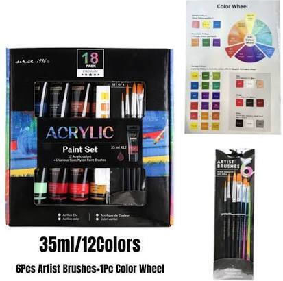 Premium Zeichenstifte Acryl Beruflich Set 12 Farben