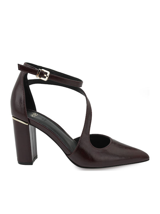 Burgundy High Heel Pumps