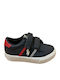 Polo Kids Sneakers with Hoop & Loop Closure Navy Blue