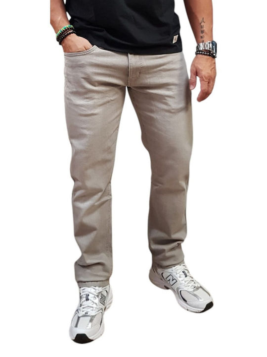 Indicode Men's Regular Fit Jeans Pants Lt Grey