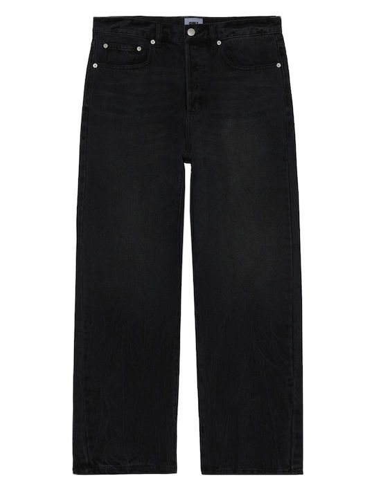Obey Мъжки дънков панталон Baggy Black
