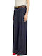 Women's Fabric Trousers Blue