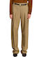 Women's Fabric Trousers Brown