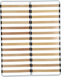 Cadru Ergonomic pentru Saltea Dublă 158x198cm cu Mecanism pentru Crearea Spațiului de Depozitare