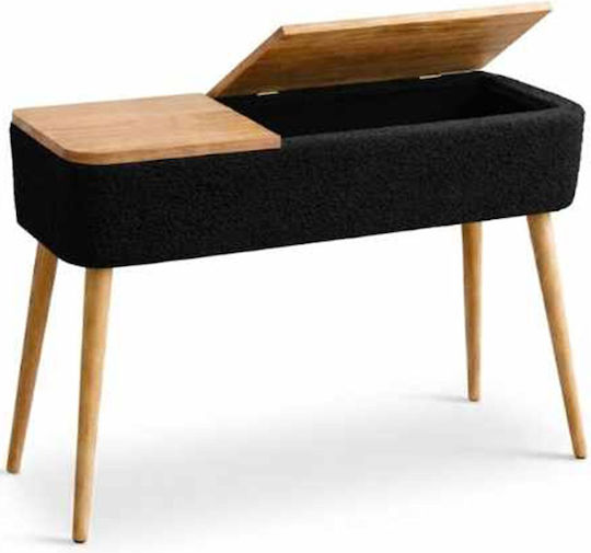 Sole Konsolentisch Holz Schwarz M90xB30xH90cm