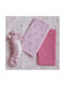 Nef-Nef Homeware Set Baby Cradle Sheets Cotton Cats Are Perfect Pink 70x70cm 2pcs