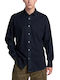 Clean Long Sleeve Denim Shirt in Regular Fit Blue