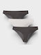 Cotton Women's Briefs 3Pack Black/White