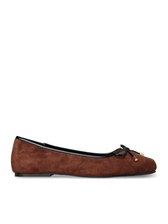 Envie Shoes Дамски балетни обувки Кафяви