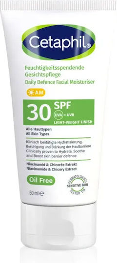 Cetaphil Feuchtigkeitsspendende Gesichtscreme Tag mit Sonnenschutzfaktor (SPF)30 gegen Fehler mit Niacinamid 50ml