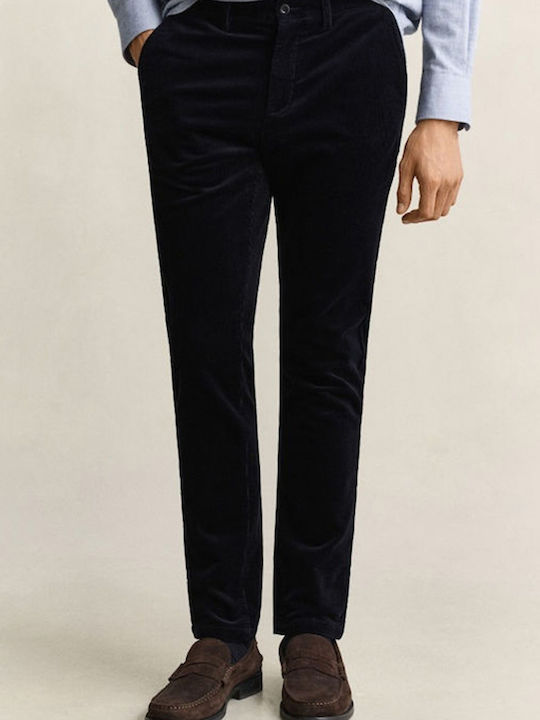 Gant Ανδρικό Παντελόνι Relaxed Fit Σκούρο Μπλε