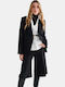 attrattivo Women's Double Breasted Blazer Black
