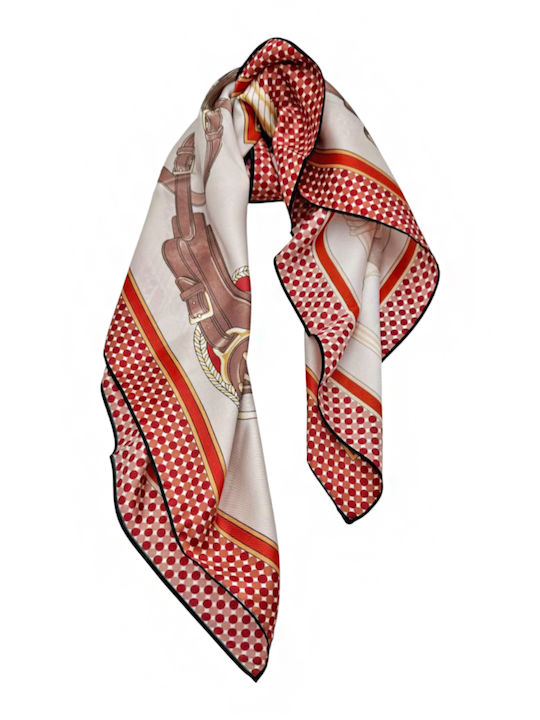 Savil Women's Silk Shawl Red