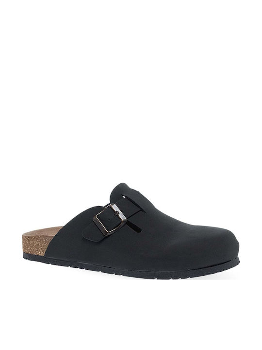 Parex Herren Anatomische Holzschuhe Schwarz