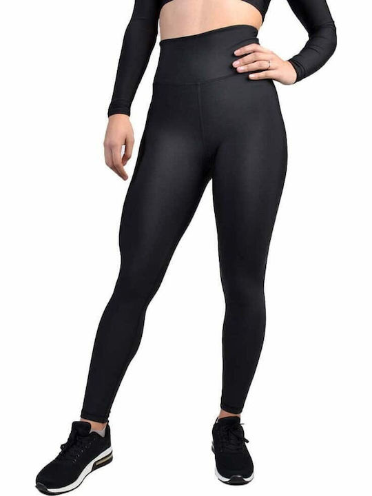 Leggings Pentru Instruire Colanți Femei Strângere Talie Înaltă Și Push Up Negru