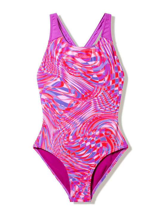 Speedo Splashback Детски бански Цял Pink