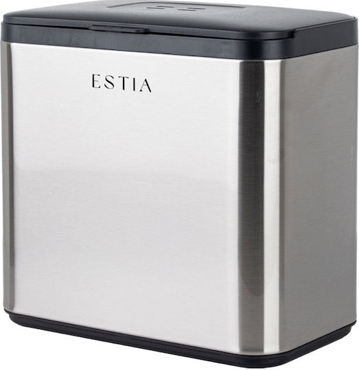 Estia Κάδος Απορριμμάτων για Ντουλάπι από Ανοξείδωτο Ατσάλι 4lt