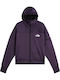 Women's Hooded Sweatshirt Cardigan Purple