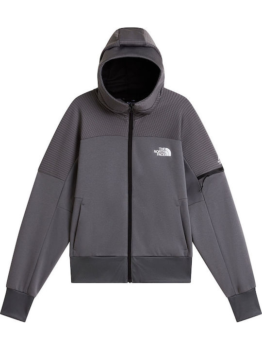 The North Face Women's Hooded Fleece Cardigan Grey