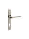 Viometale Front Door Lever With Plate Nickel Matte