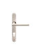 Viometale Front Door Lever With Plate Nickel Matt
