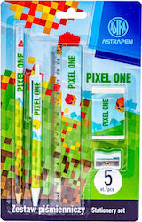 Astra Astra Kinder Schreibwaren-Set mit Bleistift, Spitzer, Radiergummi, Stift, Mechanischer Bleistift und Lineal 5 Stück Astra Astra Kinder Schreibwaren-Set mit Bleistift, Spitzer, Radiergummi, Stift, Mechanischer Bleistift und Lineal 5 Stück