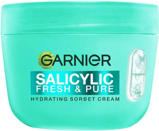 Garnier Salicylic Sorbet Лека Хидратираща и Регулираща Крем за Лице против Несъвършенства и Акне с Ниацинамид 85 мл