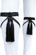 Traditional Double Adult Calf Tassels Two Thick Cords Premium Mark230 Black