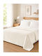 Madi Fleece Blanket Single 160x220cm Ecru