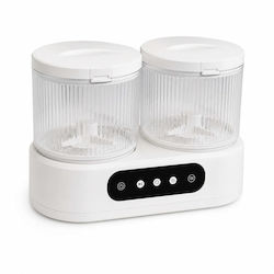 Mini Waschmaschine 2 Körbe Wäsche Socken Digitalanzeige Weiße