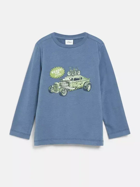 s.Oliver Kids Long-Sleeved Blue Blouse Raph