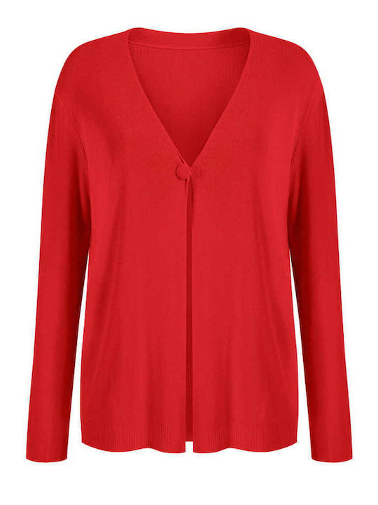 Celestino Strickjacke Für Damen Mit Knöpfen Rote