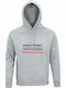 Organic Unisex Hoodie I Am Ready School Back To School Grey Melange