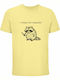 Unisex T-shirt I Require Snacks Cute Angry Raccoon Farbe Hellgelb