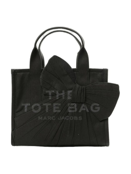 The Small With Oversized Bow Women's Black Tote Bag