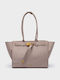 Monique Women's Suede Shopper Bag Taupe