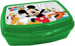 HOMie Пластмасов Детски Контейнер За Храна Mickey Зелен 16.5 x 12.5 x 6см. HOMie Пластмасов Детски Контейнер За Храна Mickey Зелен 16.5 x 12.5 x 6см.