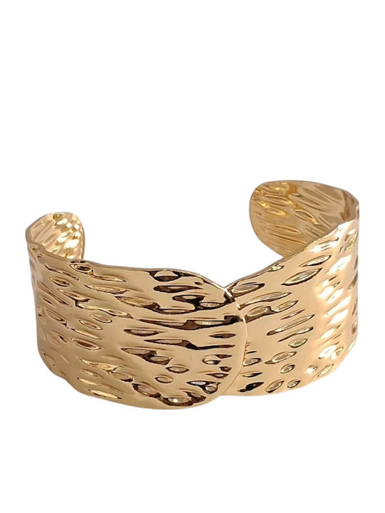 Kalliopi Silver Γυναικείο Βραχιόλι από Ατσάλι Επιχρυσωμένο